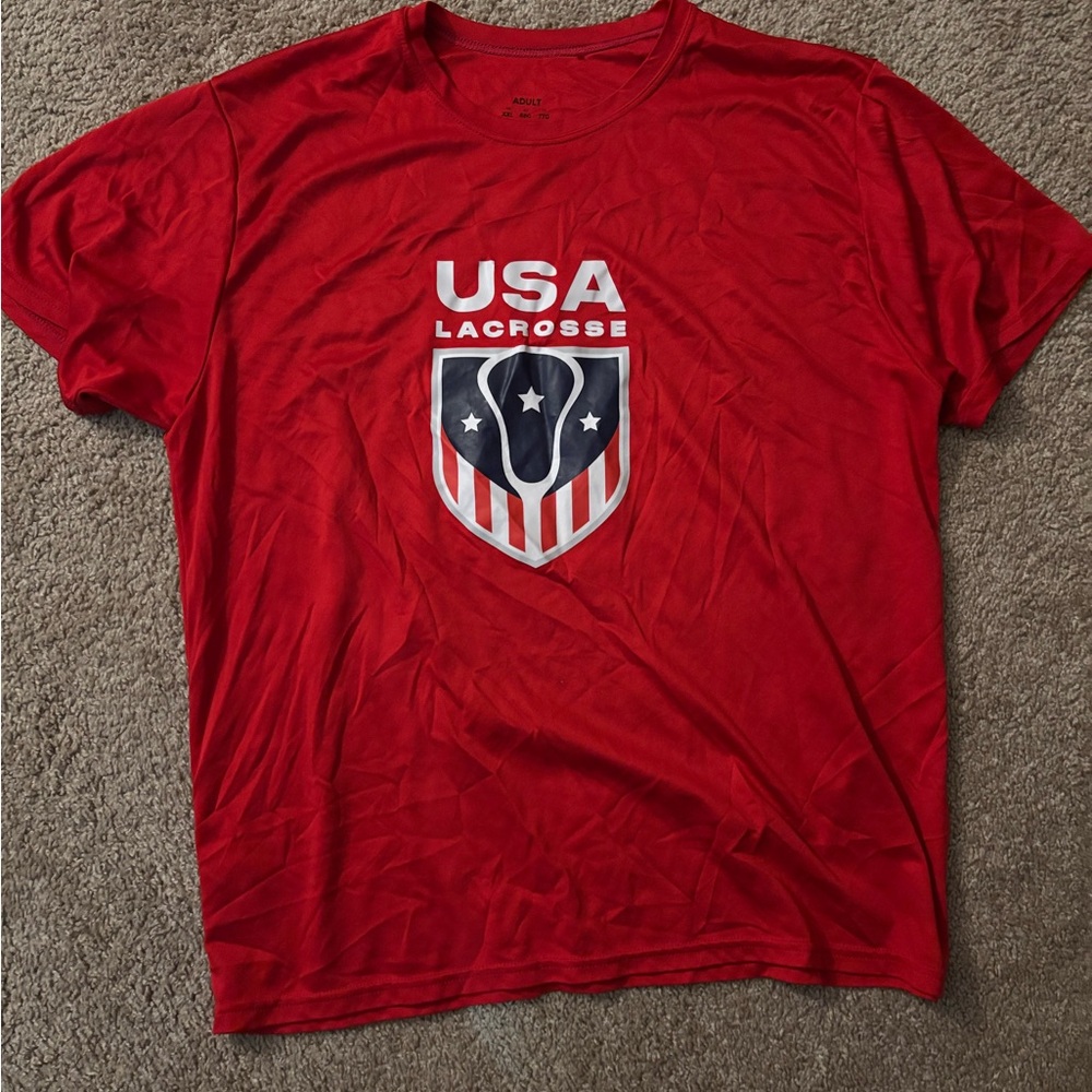 USA Lacrosse Red T-Shirt